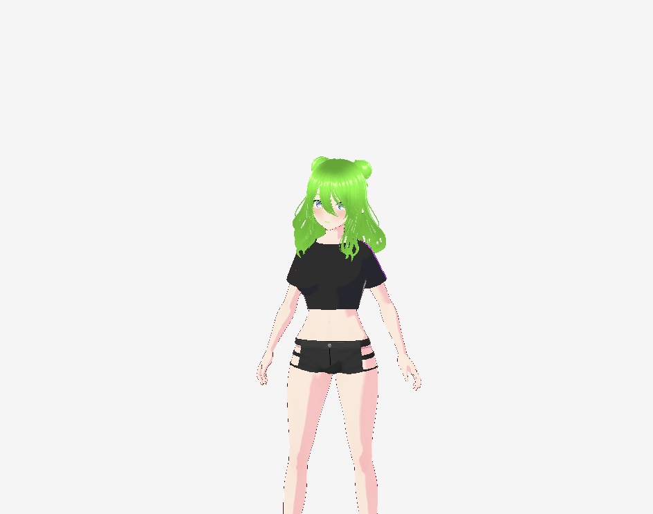 Side Cut-Out Shorts for VROID Models, Pride Cut-Out Shorts