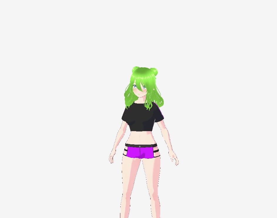 Side Cut-Out Shorts for VROID Models, Pride Cut-Out Shorts