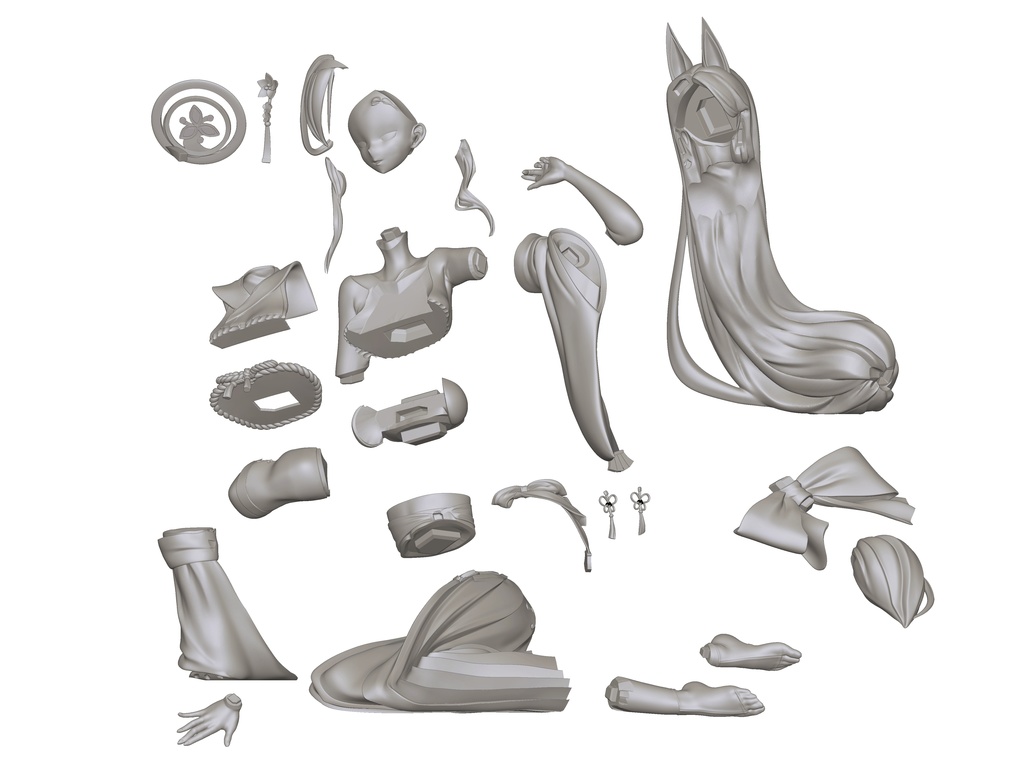 3月初旬倉庫発送予定 ブルーアーカイブ カホ 1/7スケール ガレージキット