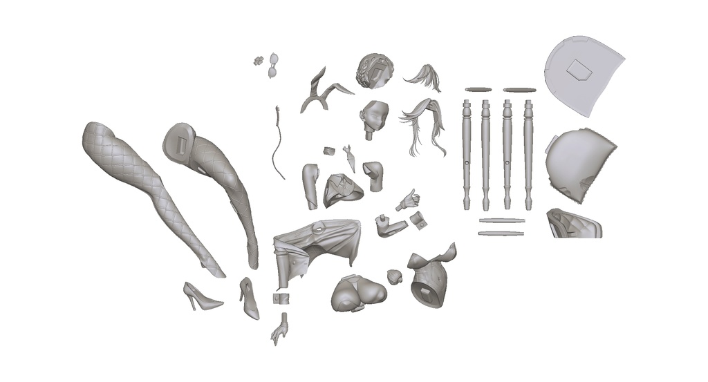 3月初旬倉庫発送予定 エード:エージェントバニー NIKKE 1/7スケールガレージキット