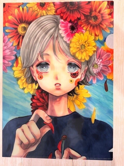 【グッズ】花クリアファイル