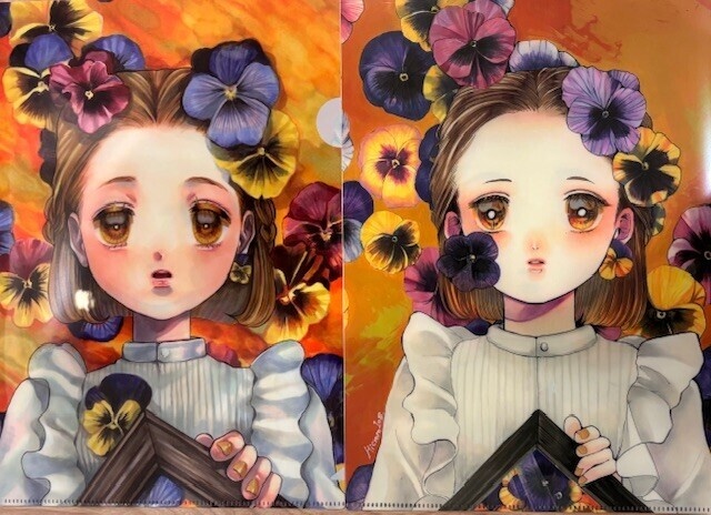 【グッズ】花クリアファイル