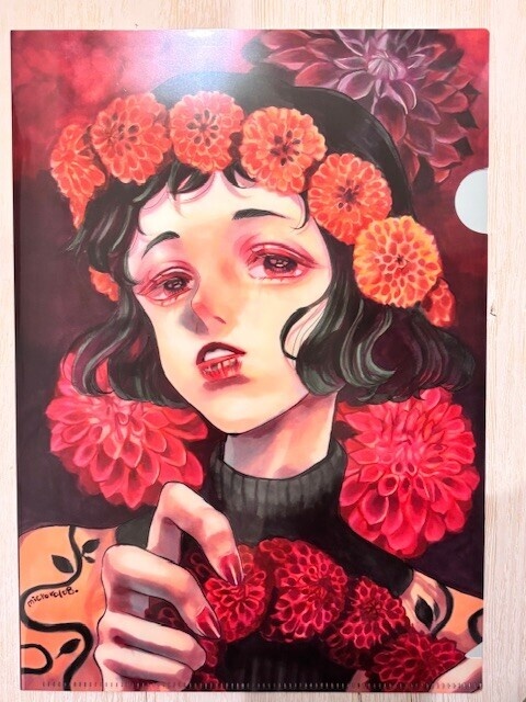 【グッズ】花クリアファイル