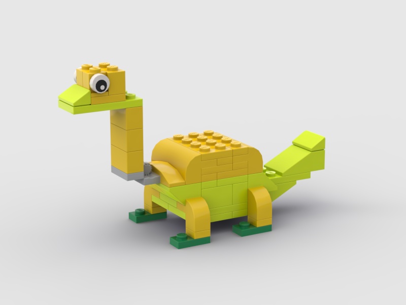 LEGOレゴブロックかわいい恐竜シリーズ ちびブラキオサウルス