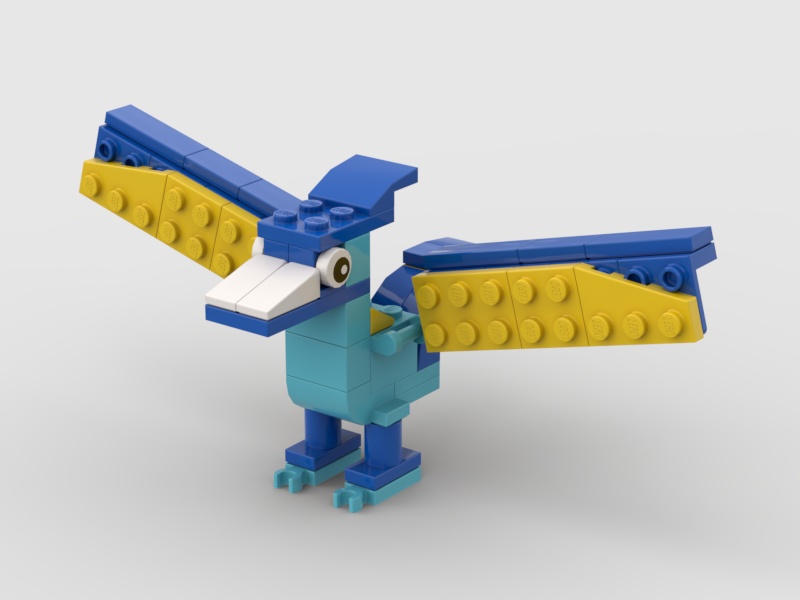 LEGOレゴブロックかわいい恐竜シリーズ　ちびプテラノドン
