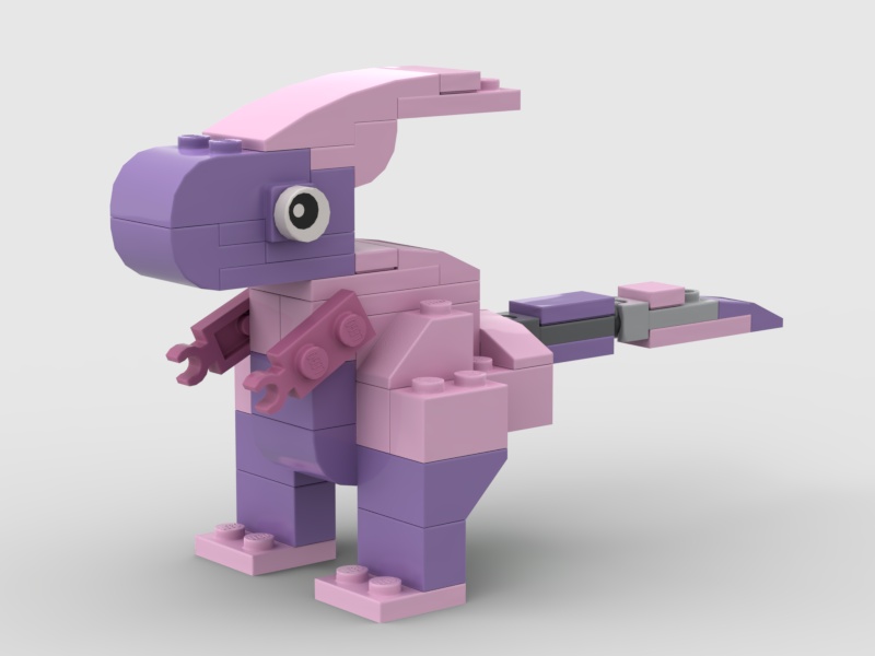 LEGOレゴブロックかわいい恐竜シリーズ ちびパラサウロロフス