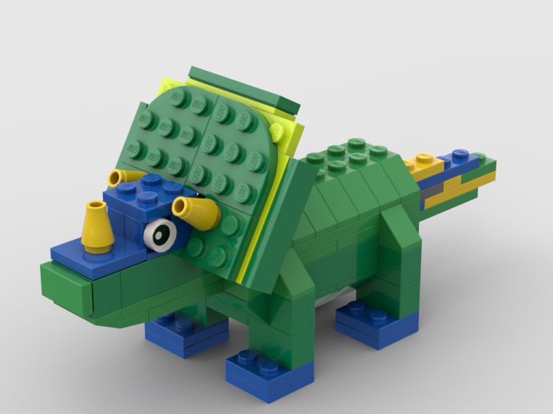LEGOレゴブロックかわいい恐竜シリーズ ちびトリケラトプス