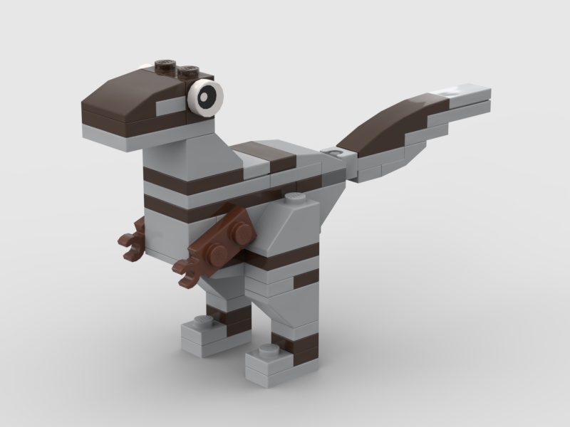 LEGOレゴブロックかわいい恐竜シリーズ ちびヴェロキラプトル