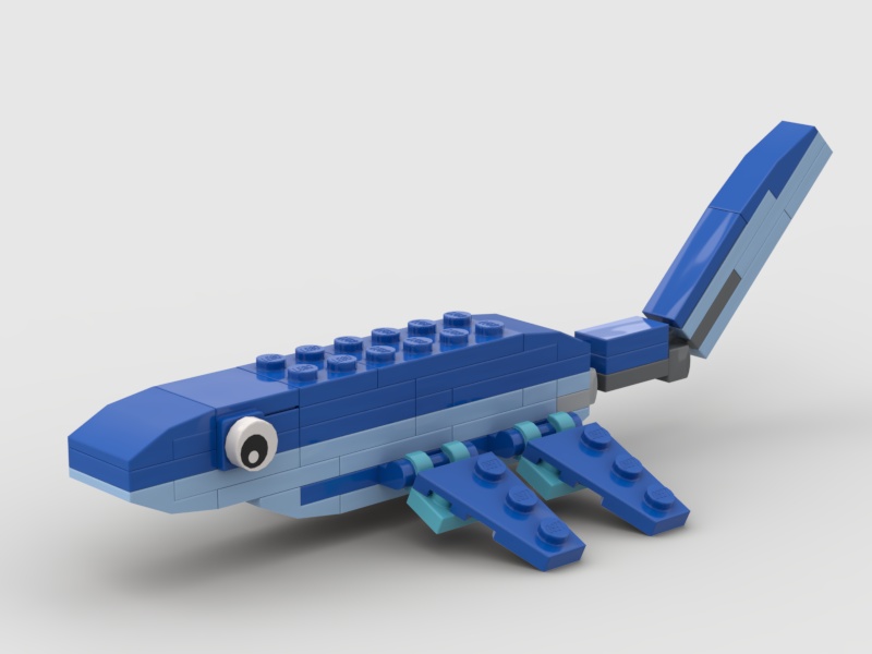 LEGOレゴブロックかわいい恐竜シリーズ ちびモササウルス