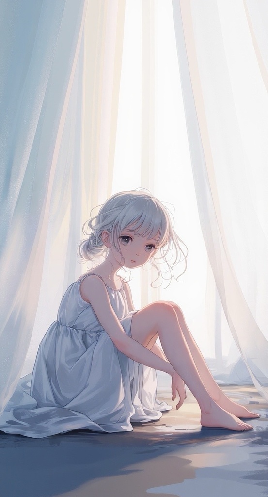 「儚げな美しさ」エレガント女性画像配信者向けアイコン