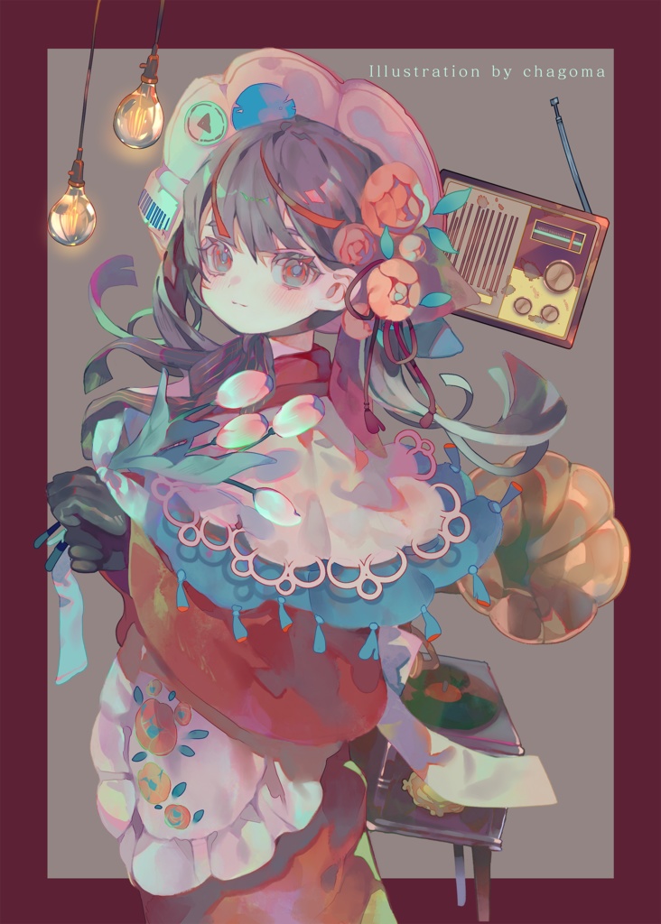 【オリジナル】蓄音機ちゃんB2タペストリー