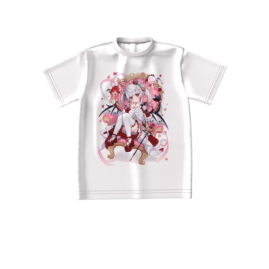 花冠あむる4周年記念　ビックシルエットTシャツ（白）