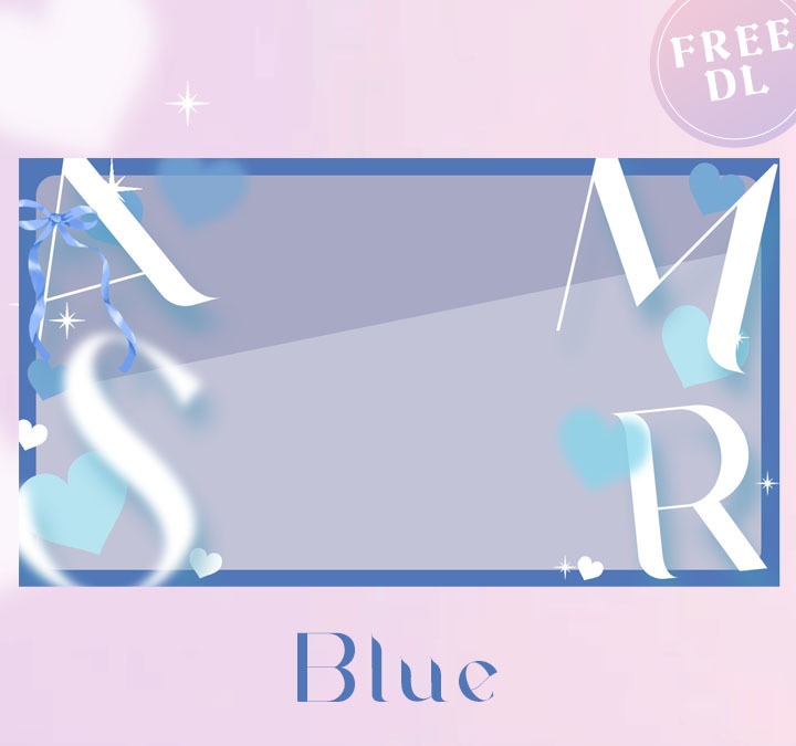 【フリー素材】きらふわハートのASMRサムネイル素材【横長Youtube用】