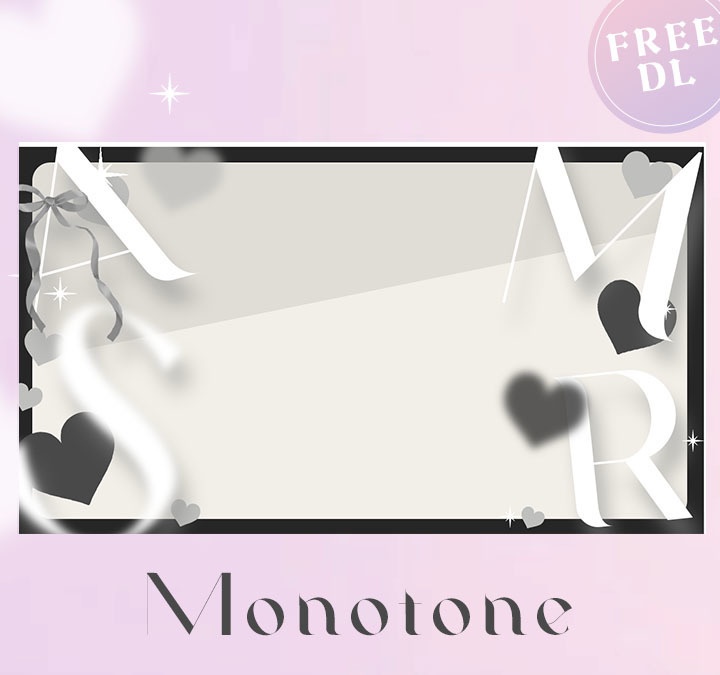 【フリー素材】きらふわハートのASMRサムネイル素材【横長Youtube用】