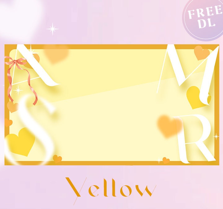 【フリー素材】きらふわハートのASMRサムネイル素材【横長Youtube用】