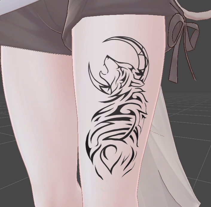 月と狼