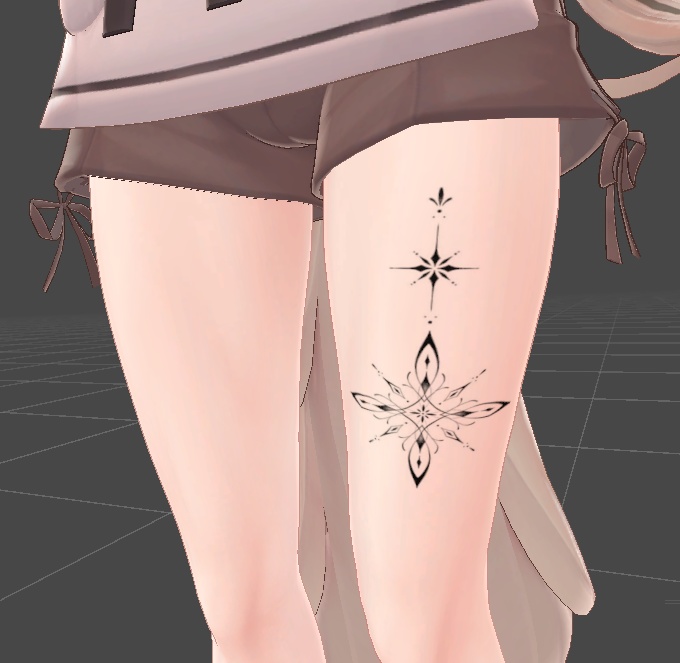 雪の結晶タトゥー2