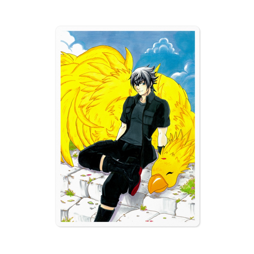 Noctis & Chocobo - sticker ステッカー