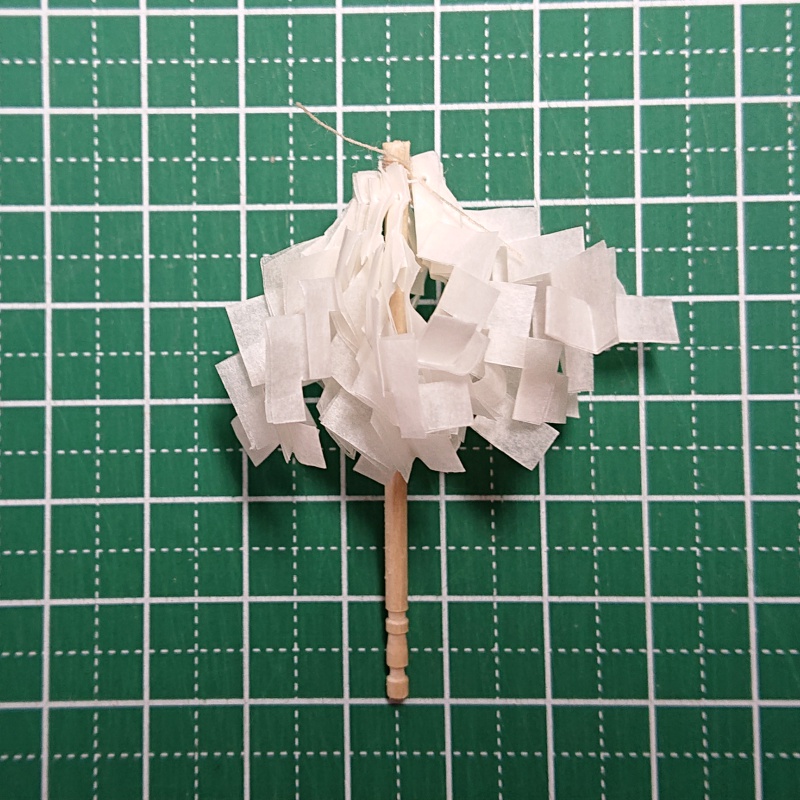 【完売】ミニチュア御幣(大幣) 白 ふさふさ