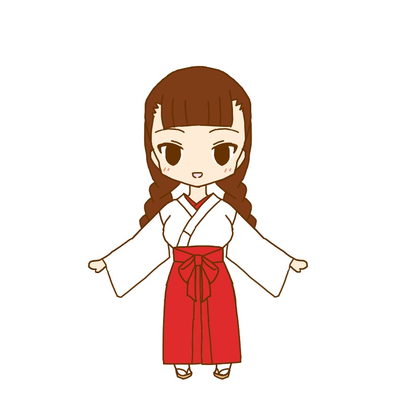 エセ巫女装束メーカー デフォルト アクリルキーホルダー