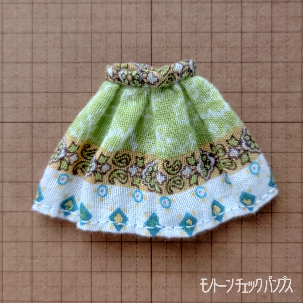 【数量限定】1/12ドール用 エスニック柄 マキシスカート