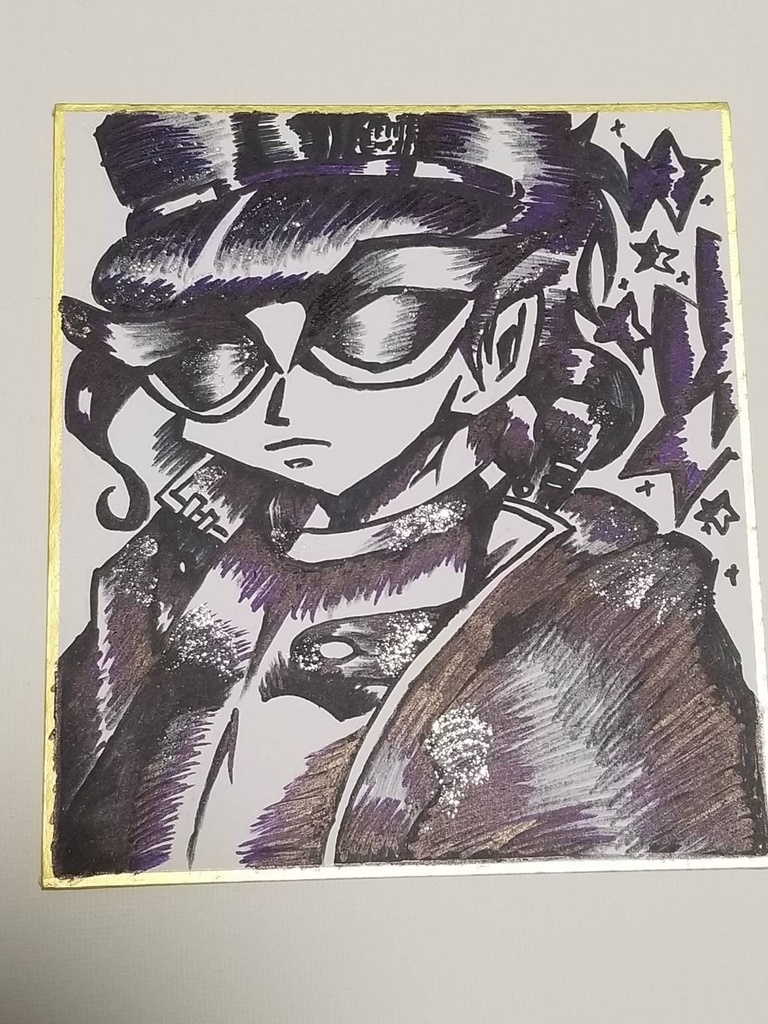 小色紙　手書きイラスト