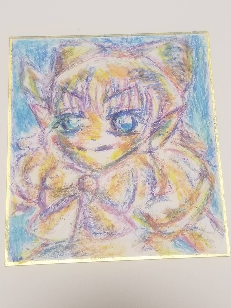 東方プロジェクト　手書きイラスト　チルノ