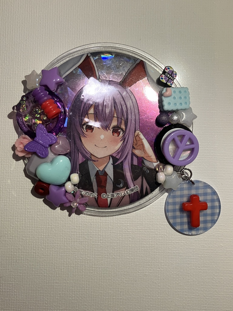 東方project 鈴仙イナバ　缶バッチホルダー
