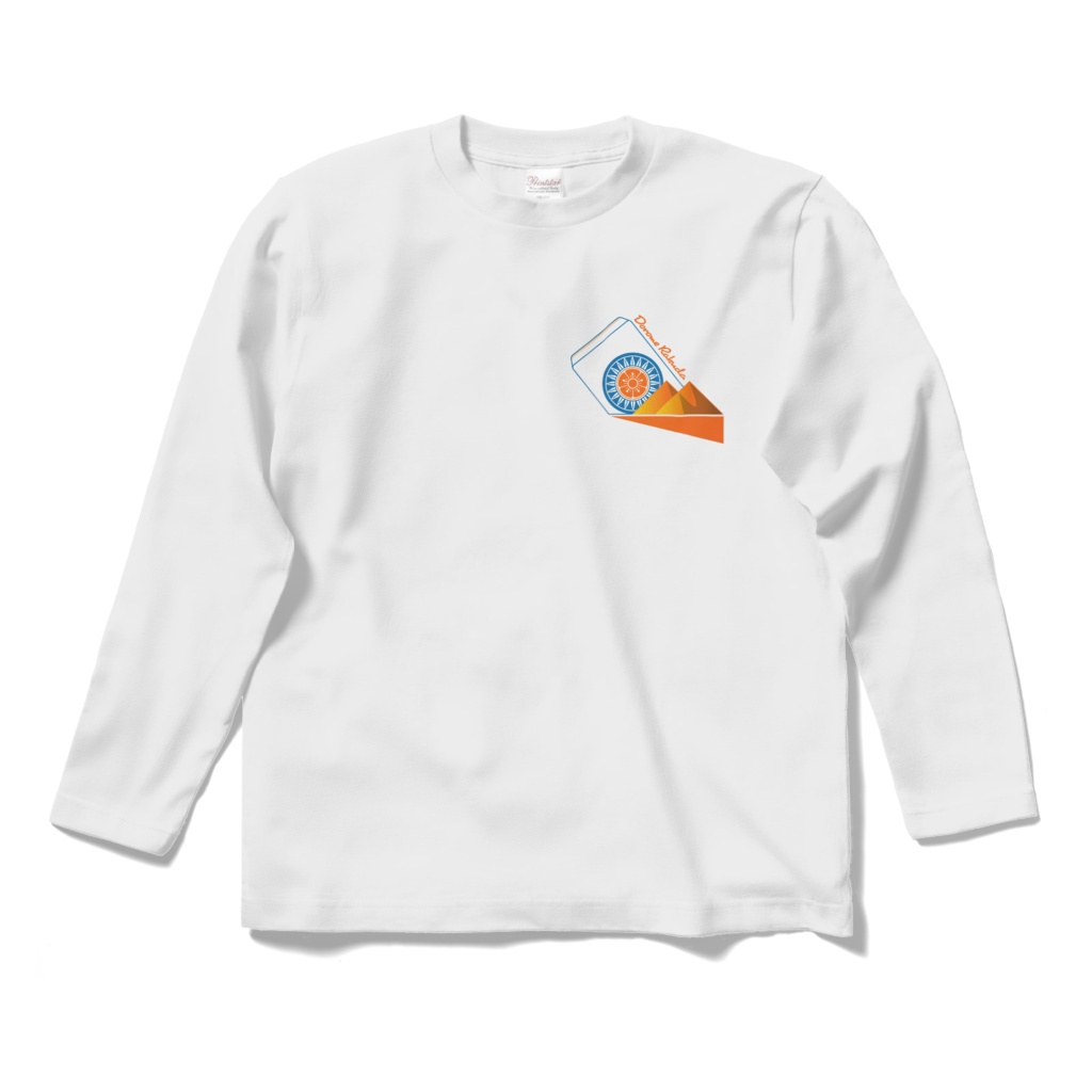 ロングスリーブTシャツ(白)どろめらくだ1周年グッズ
