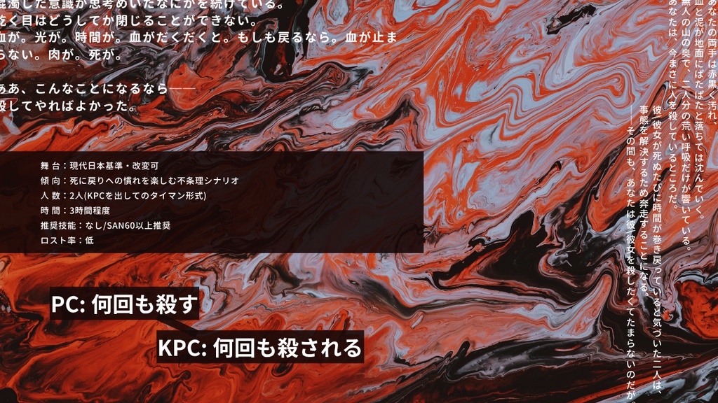 【CoCシナリオ】リピートミー・リビルドユー(SPLL:E191510)