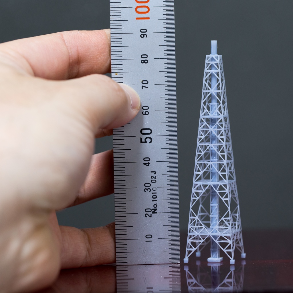 1/350スケール鉄塔型煙突2本セット