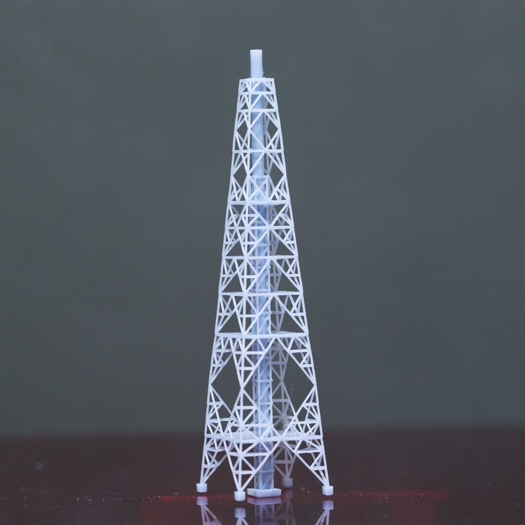 1/350スケール鉄塔型煙突2本セット