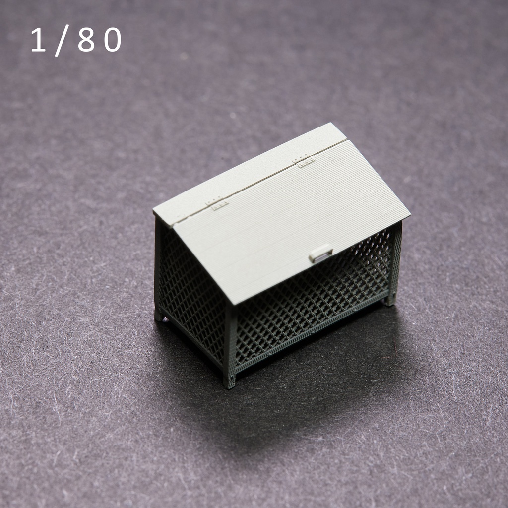 ゴミステーションB型 1/64~150スケール対応