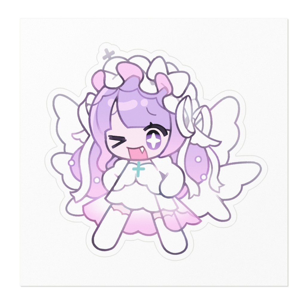 クュチャンのおまもりちょいデカステッカー(デビュタント衣装)