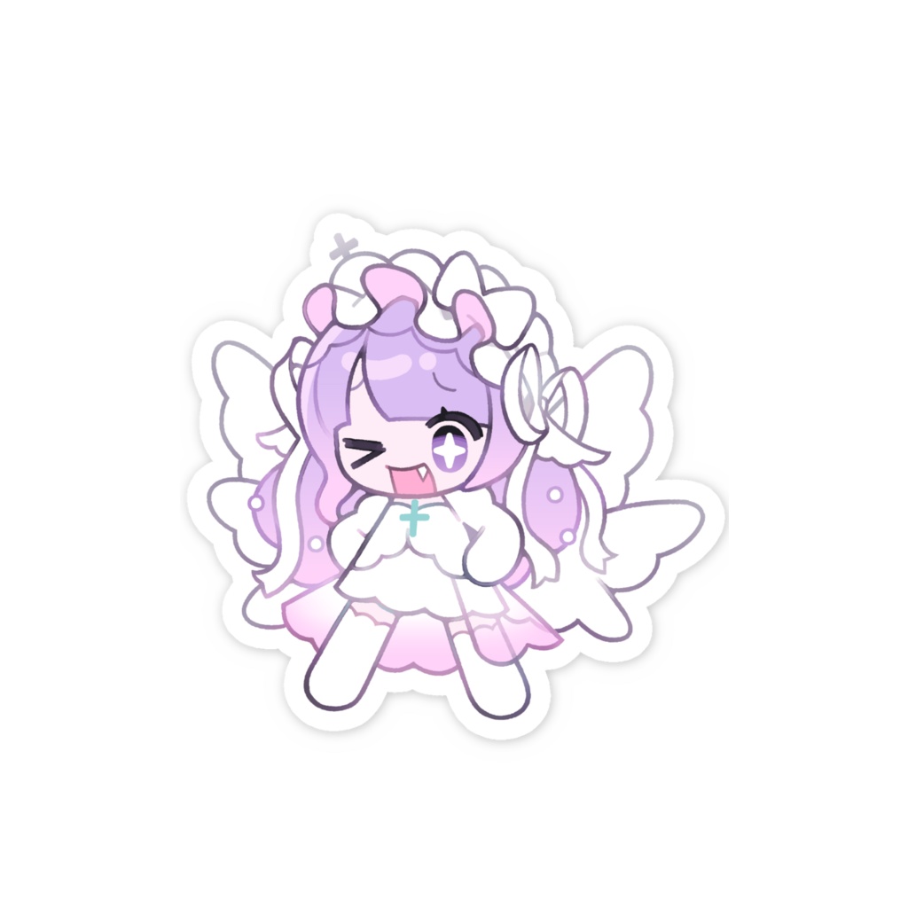 クュチャンのおまもりスマホステッカー(デビュタント衣装)