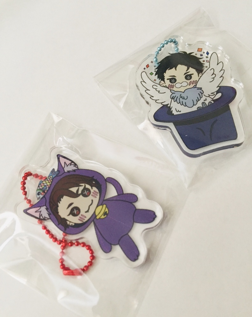 【JG】アクリルキーホルダー -ぬいぐるみ風 animal機関員-