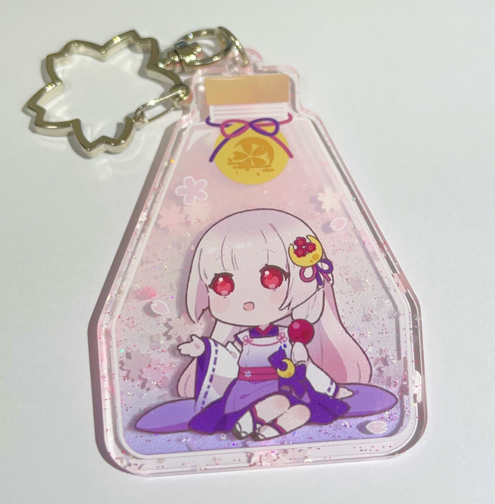 月乃夜氷雨　桜アクリルキーホルダー