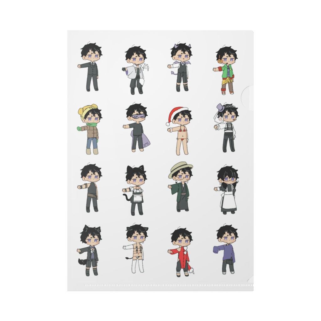 はづき お洋服 クリアファイル 暮葉屋 Booth