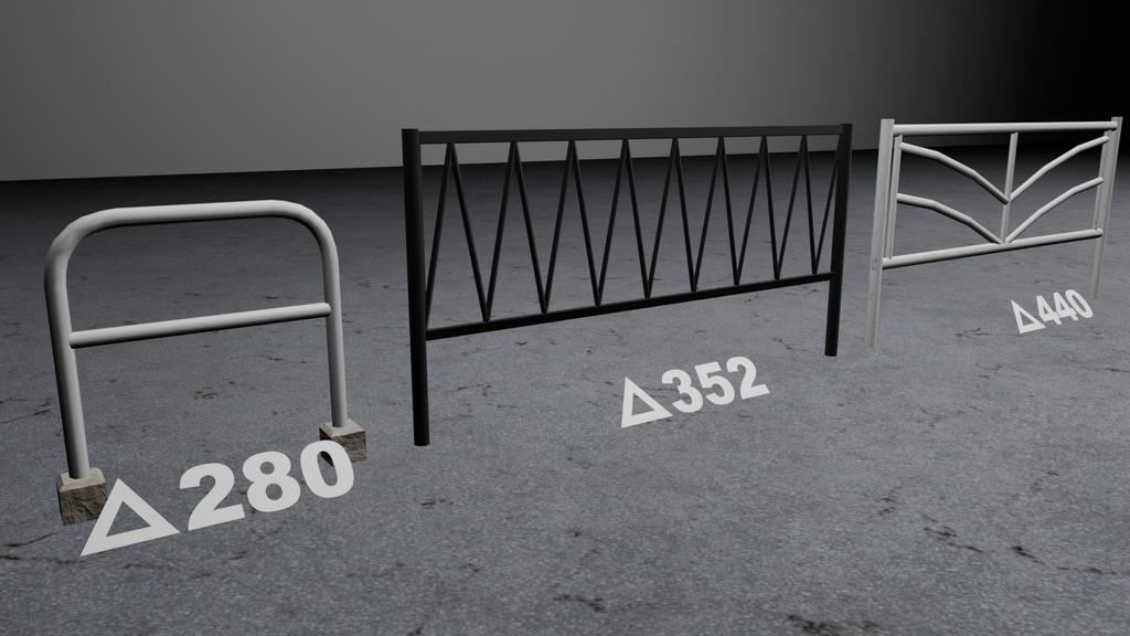 フェンスセットA1 /Road Fence set A1