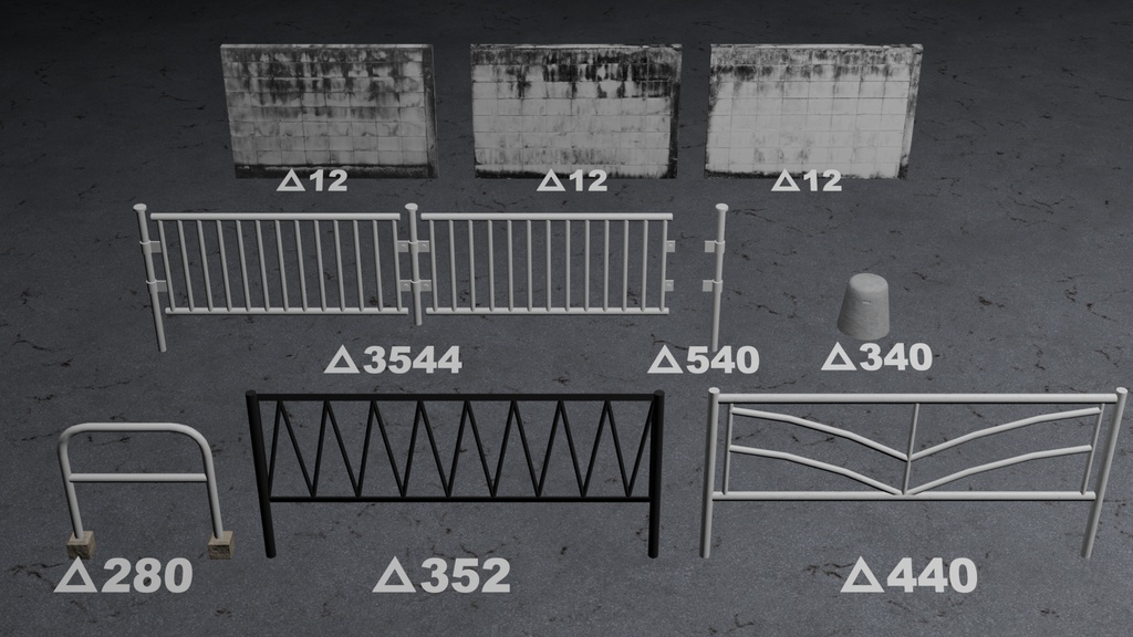 フェンスセットA1 /Road Fence set A1