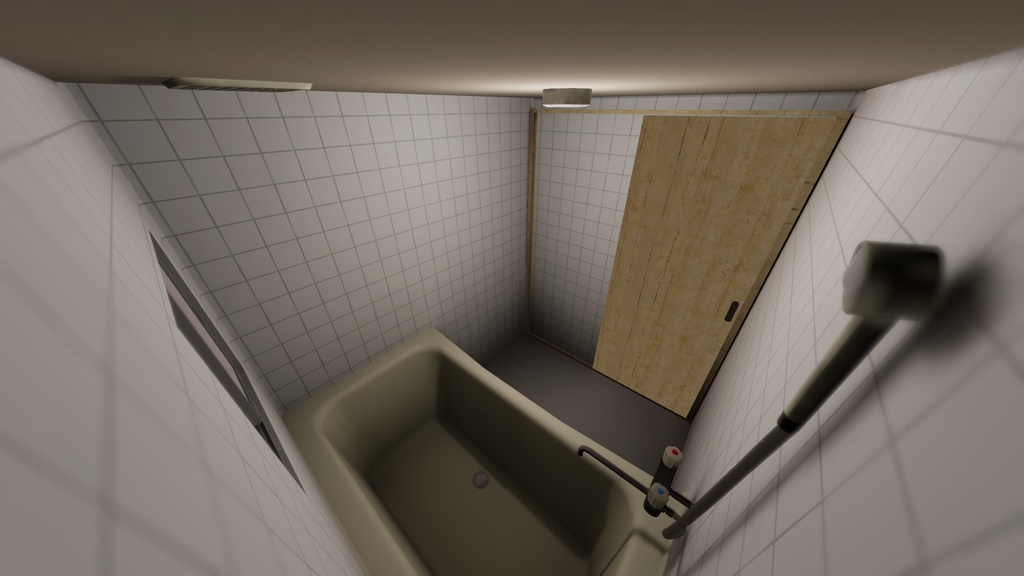 ワンルームアパートA1 2種のドア開閉ギミックつき /ApartmentCell A1 with door gimmicks