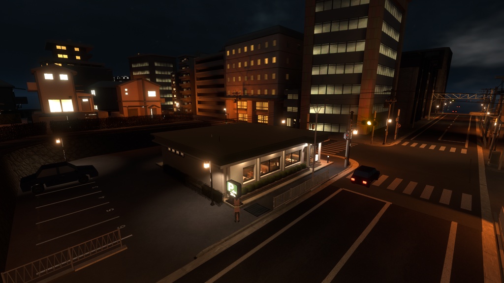 深夜のファミレス/FamiresA1【VRCワールド】