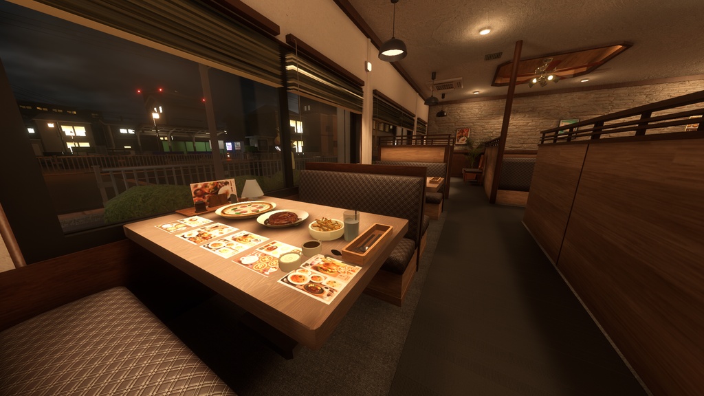 深夜のファミレス/FamiresA1【VRCワールド】