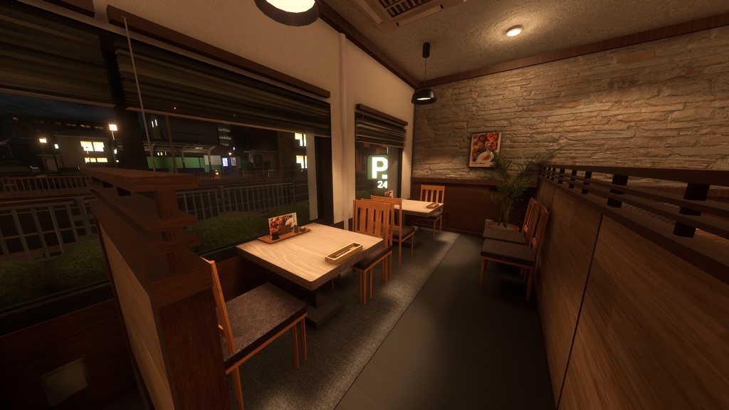 深夜のファミレス/FamiresA1【VRCワールド】