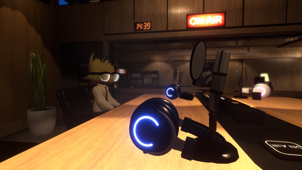 深夜の放送室/RadioStudioA1【VRChatワールド】