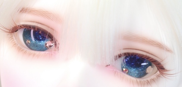 ドール レジンアイ 14mm (光彩7mm) ワンポイントA