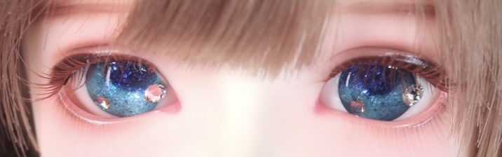 ドール レジンアイ 14mm (光彩7mm) ワンポイントA