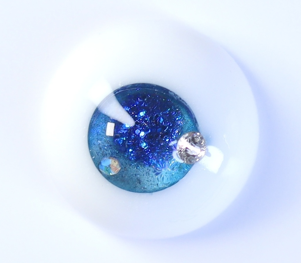 ドール レジンアイ 14mm (光彩7mm) ワンポイントA