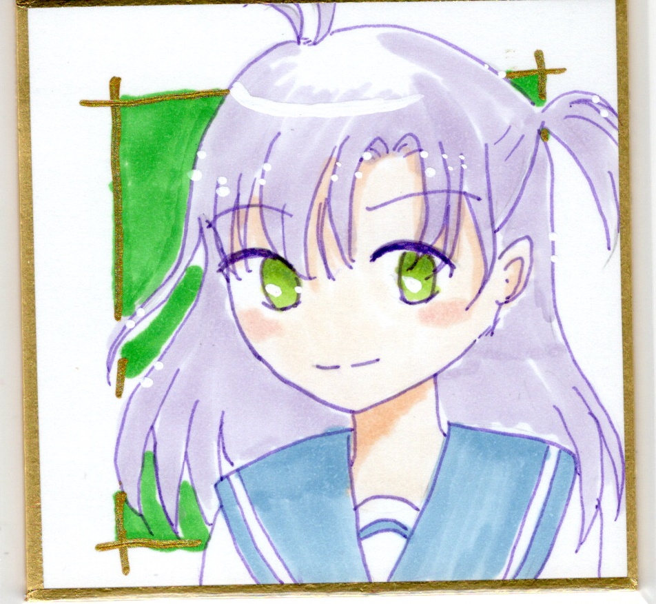 衣笠さん豆色紙１