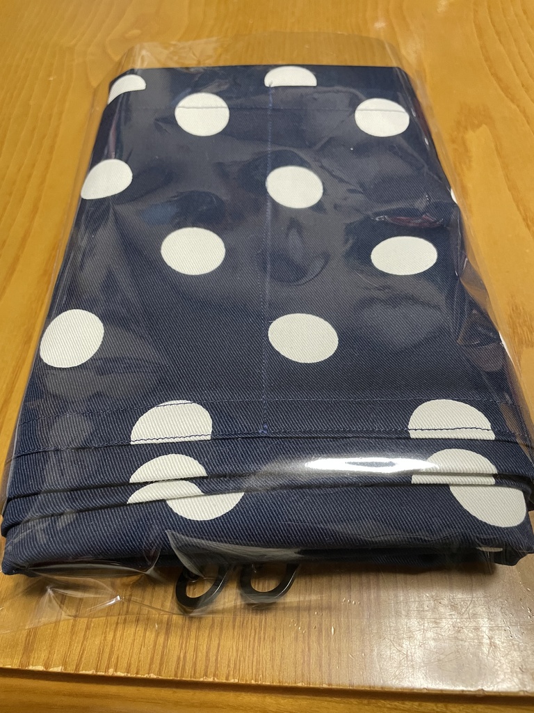 サークル布(紺・水玉)